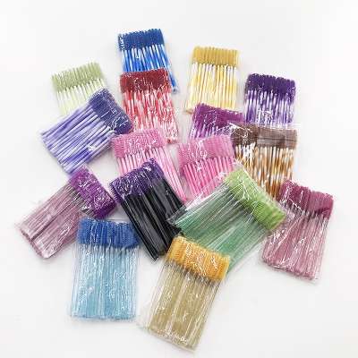 Wholesale colorful eyelash brushes good quality soft wool